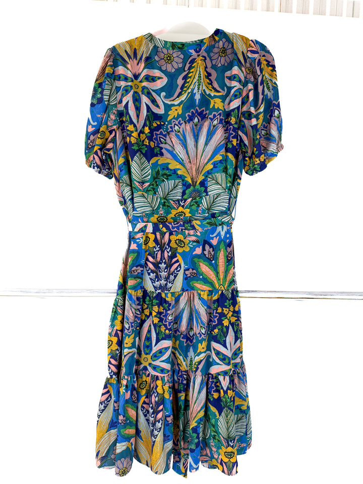 nanette lepore button up floral dress (XL)