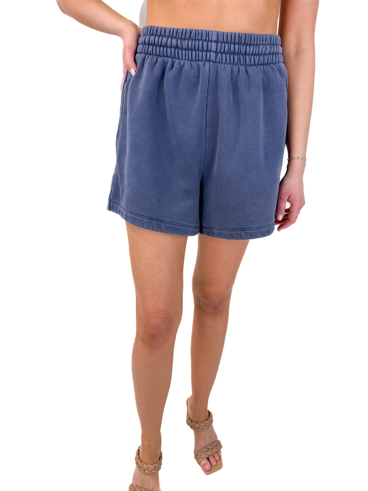 SOLD: Abercrombie & Fitch Navy Sweat Shorts (S)