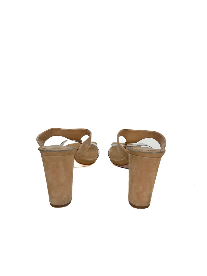 Schutz Tan Heeled Sandals (8)