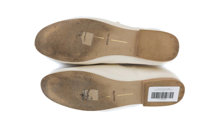 dolce vita cream mary jane flats (9.5)