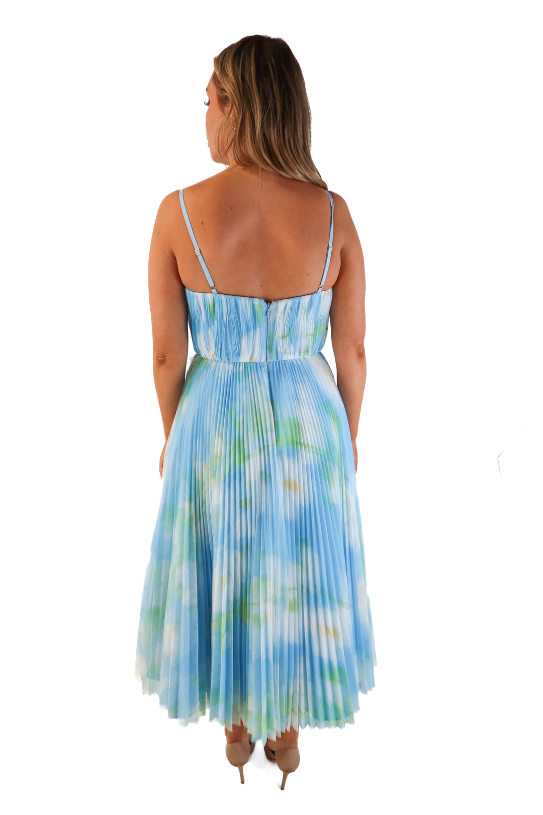 Hutch blue tulle maxi dress (2; retails for $348)