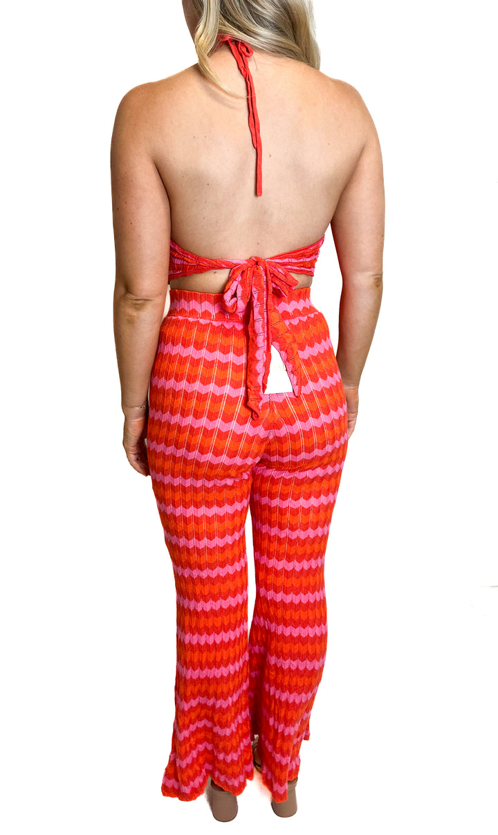 Show Me Your Mumu Red and Pink Knit Set NWT (XS)