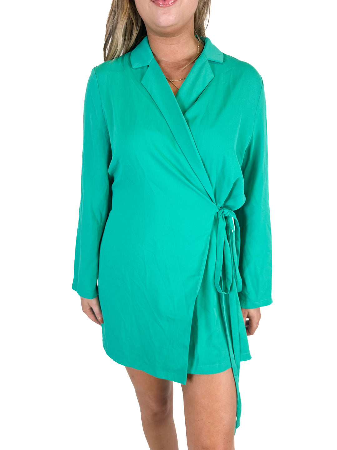 Petal & Pup Green Mini Dress (XL)