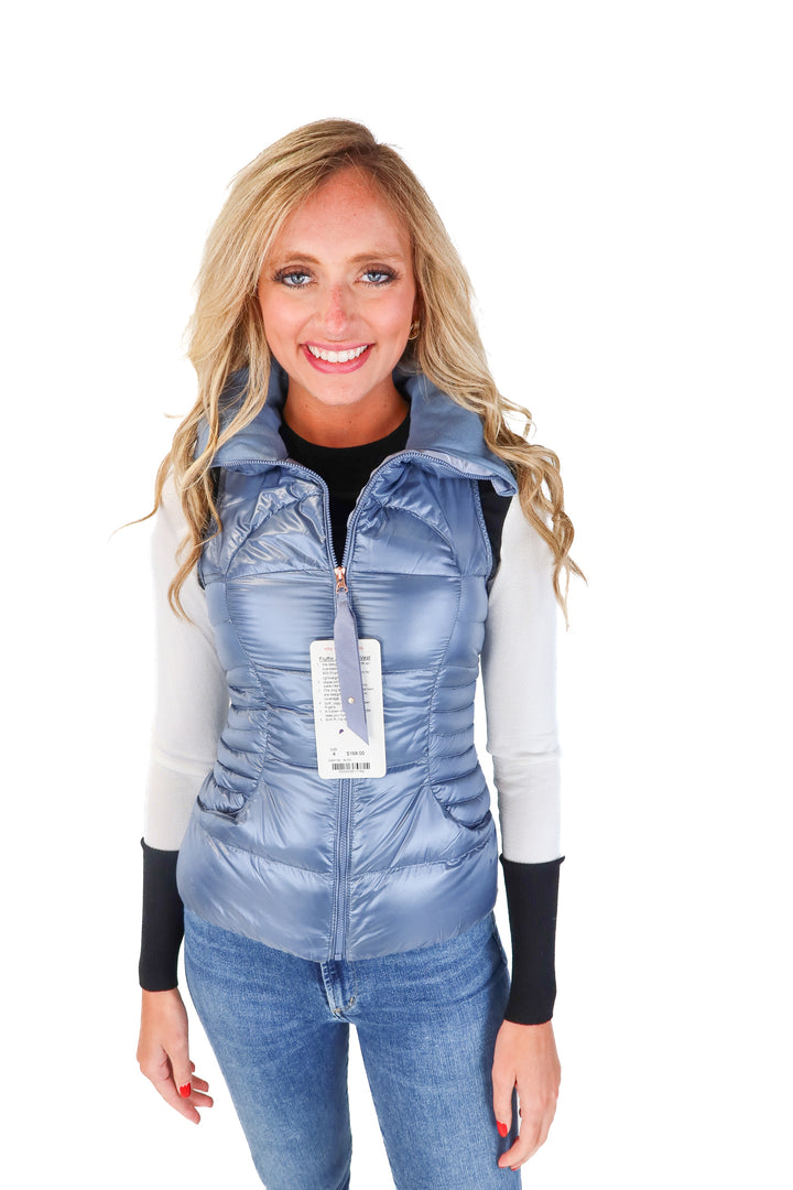 Lululemon blue vest NWT (4; retails  $168)