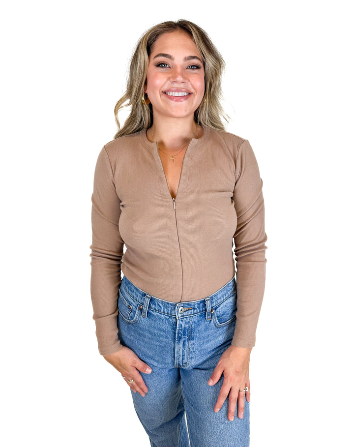 Abercrombie Tank Ribbed Knit Bodysuit (L)