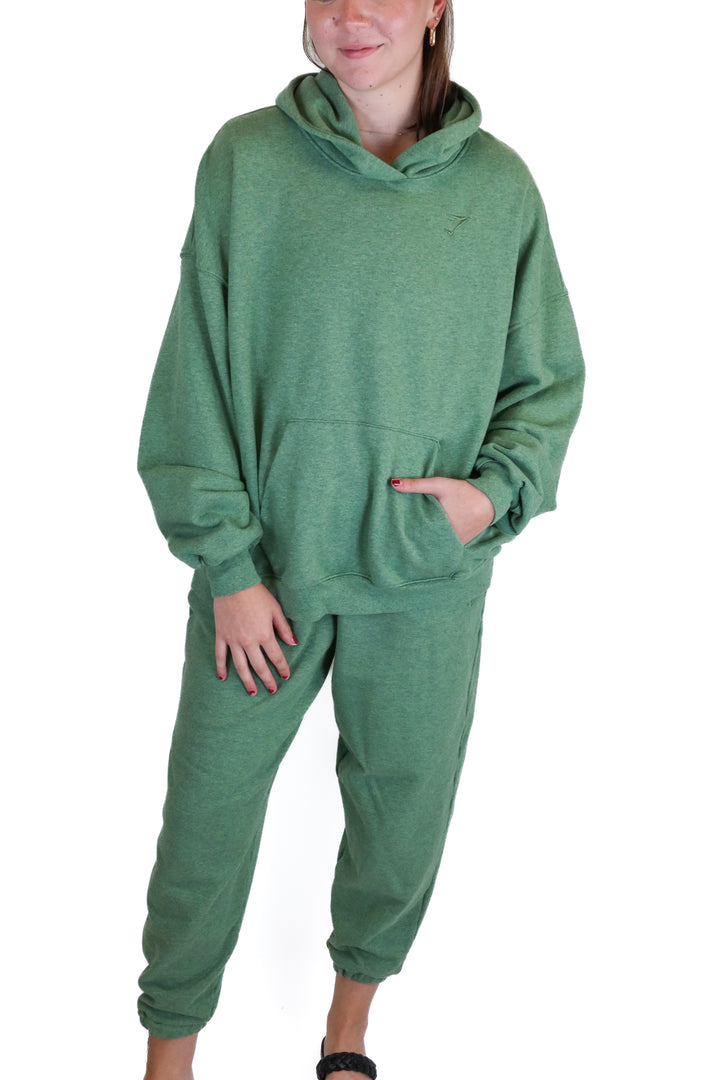 gymshark green sweat set (M/L)