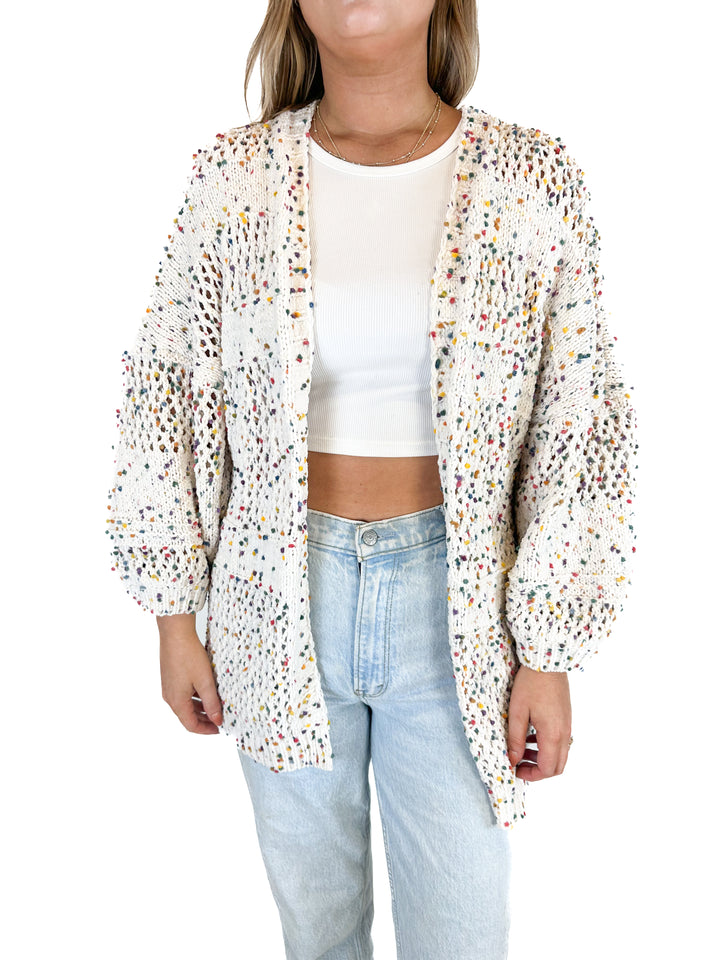Amaryllis x Ashlee Nichols Knit Open Sweater Cardigan (S)