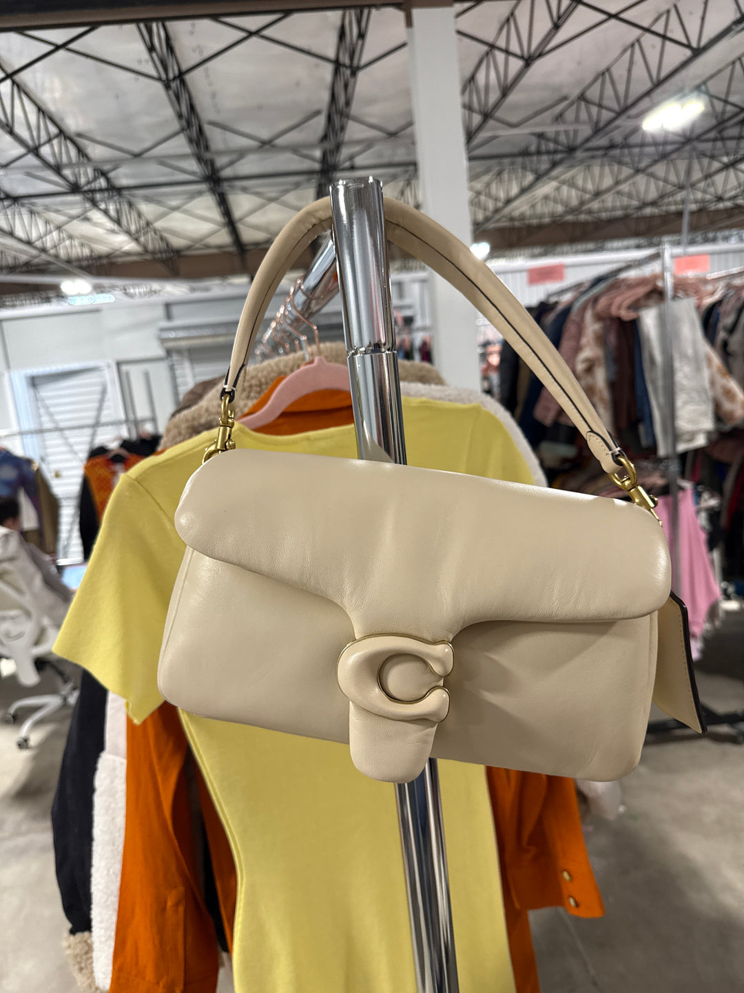 SOLD: Coach Pillow Tabby in Light Tan (retail $550)