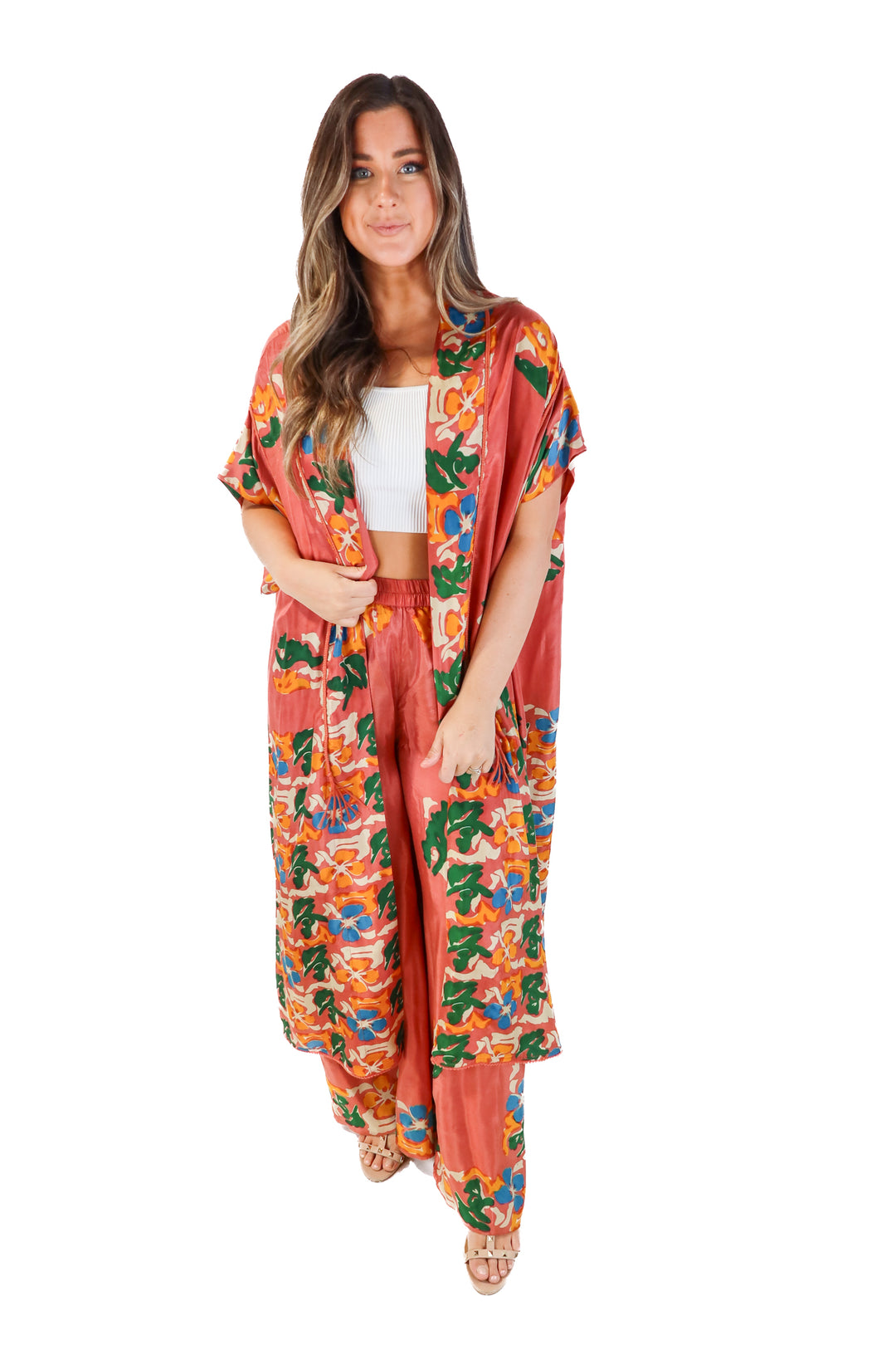 Mes Demoiselles Floral Silk Set (FR42/ US 10; retails for $660)