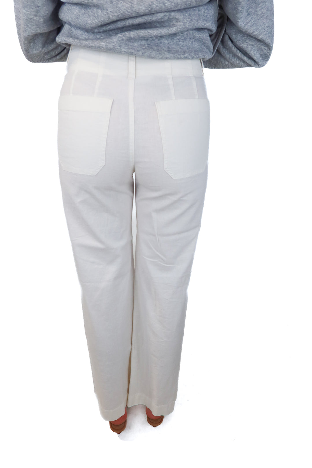 Maeve white linen pants (25; retail $120)