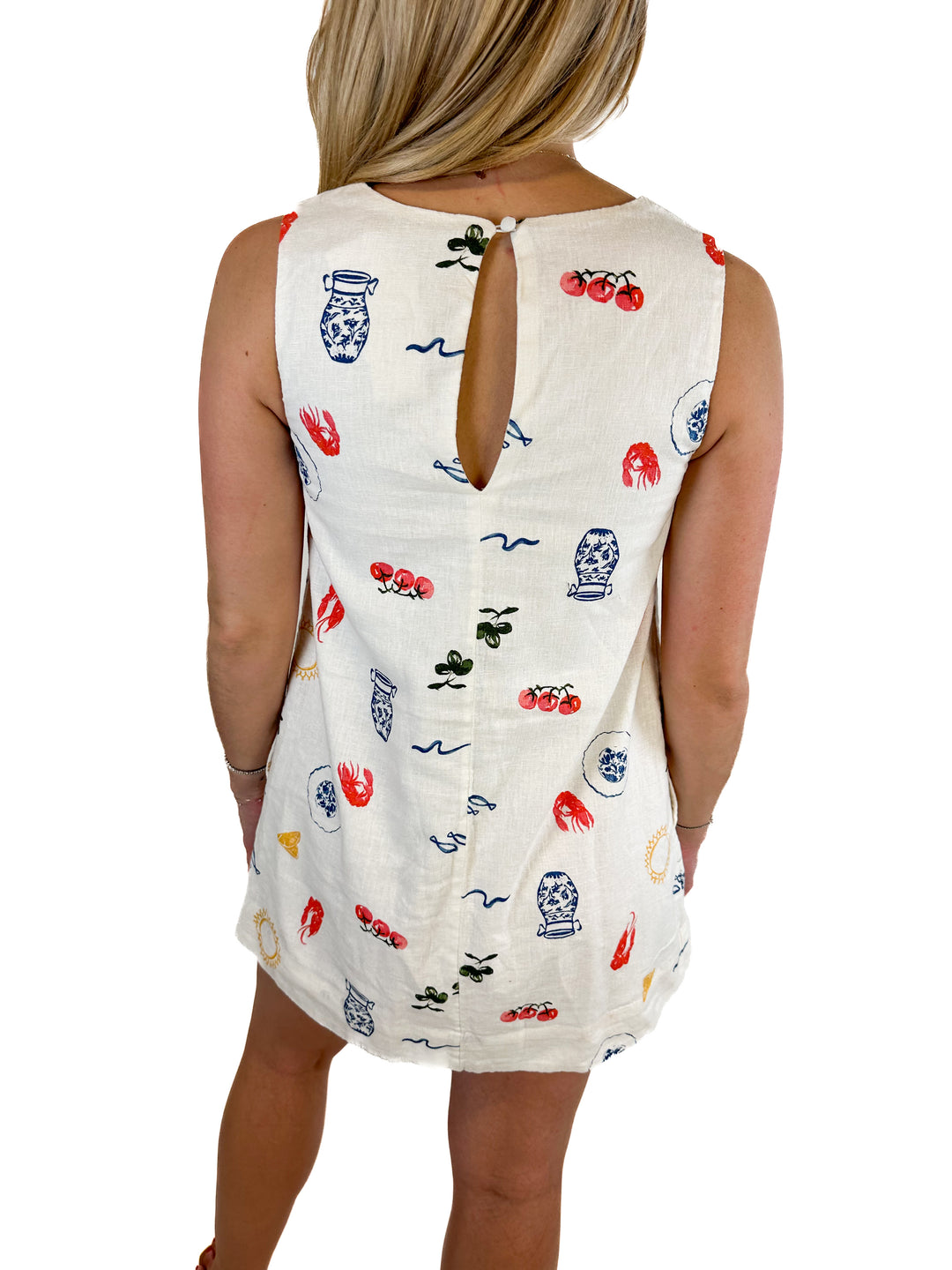 Abercrombie Lobster Bake Print Sheath Dress NWT (XXS)
