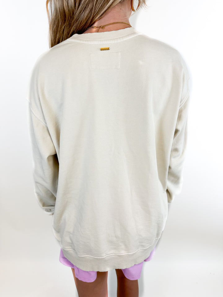 L*SPACE Active Tan Sweatshirt NWT (XS/S)