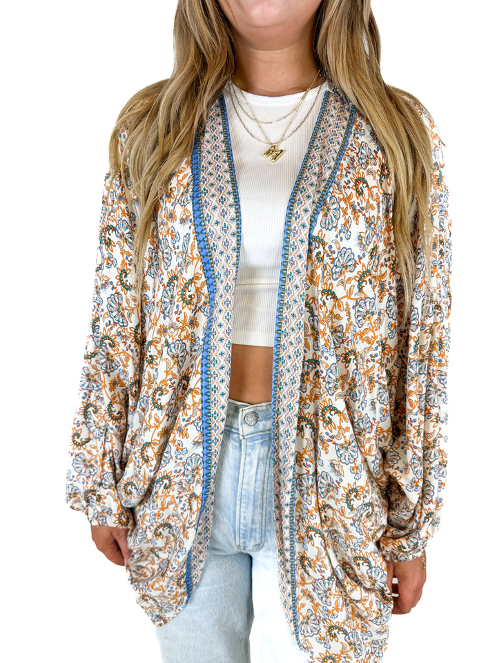 Evereve Lulla Collection Margo Paisley Wrap (O/S)