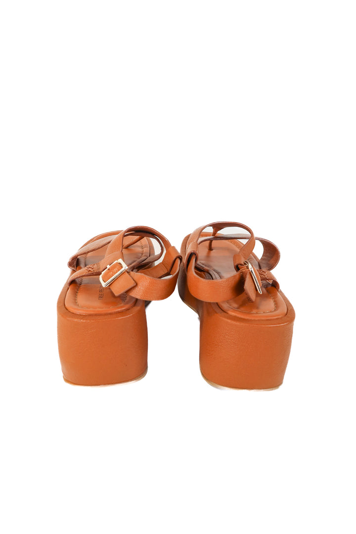 free people brown platform sandals (8.5; retail $128)