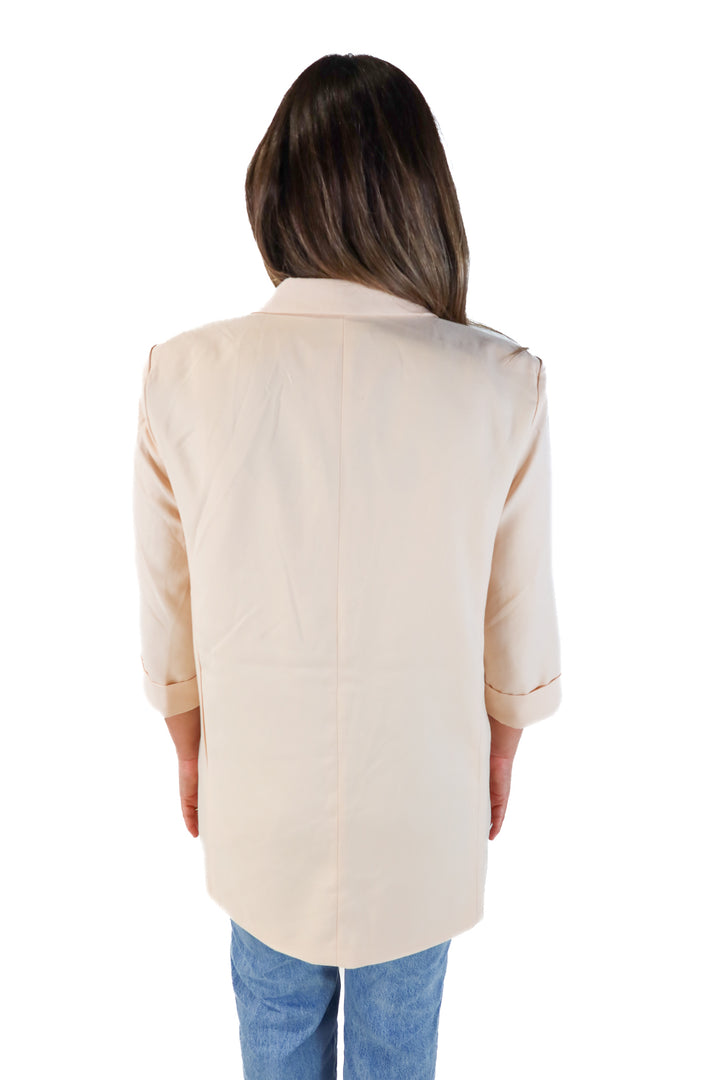 Misguided cream blazer NWT (10; retail $44.99)