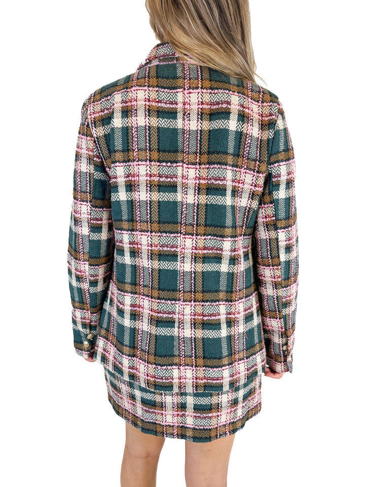 Fate Plaid Jacket and Mini Skirt Set (L)