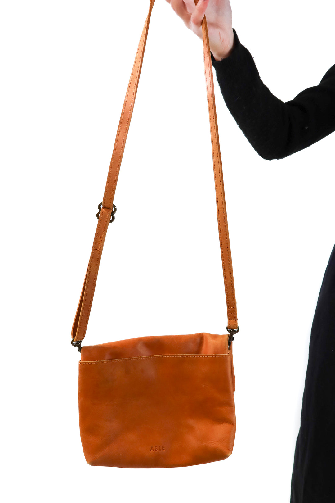 ABLE light brown leather crossbody purse (retails for $150)