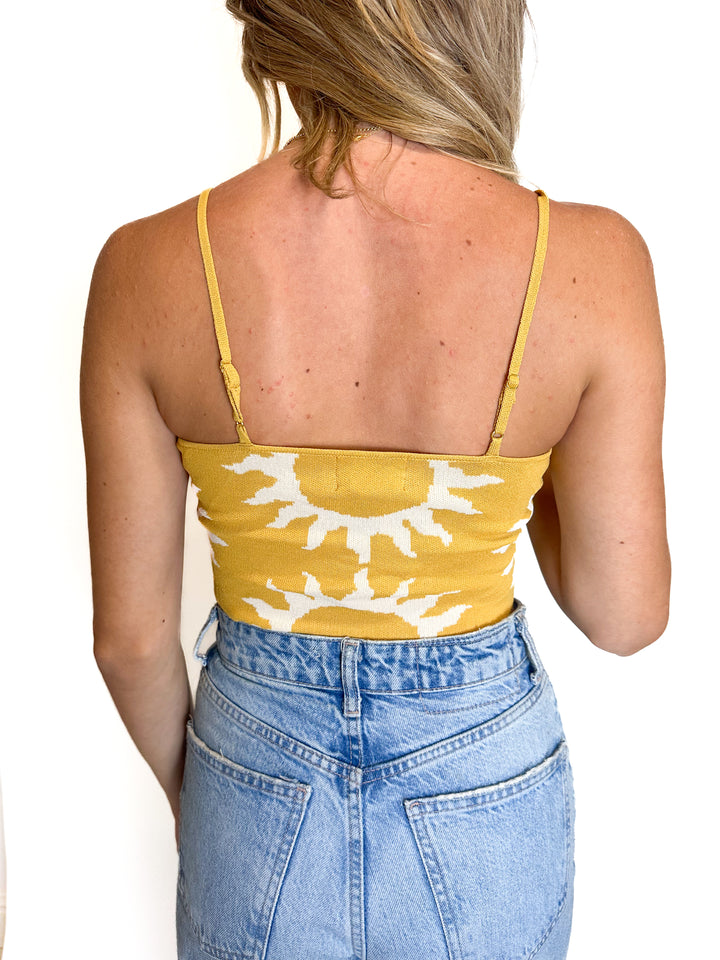 Show Me Your Mumu Sun Print Crop Top NWT (XS)