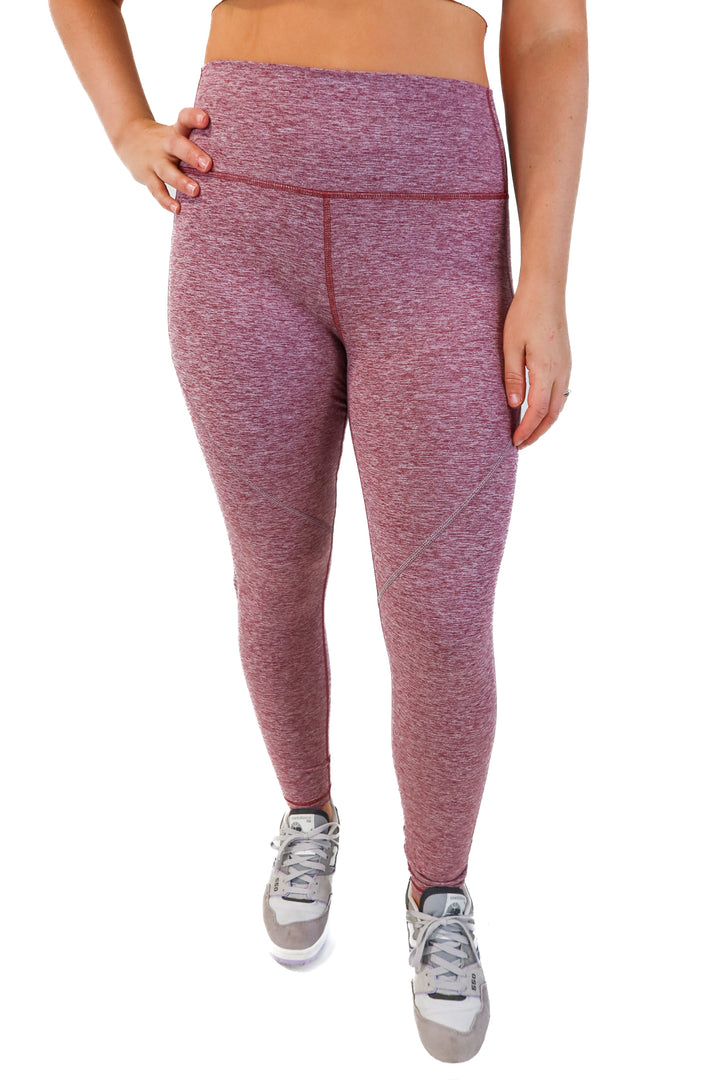 Thrive societe pink heathered leggings (L; retail $79)