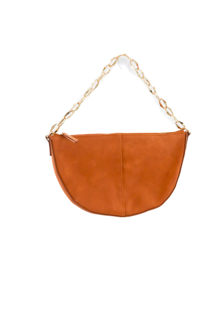 universal thread brown half moon vegan leather bag