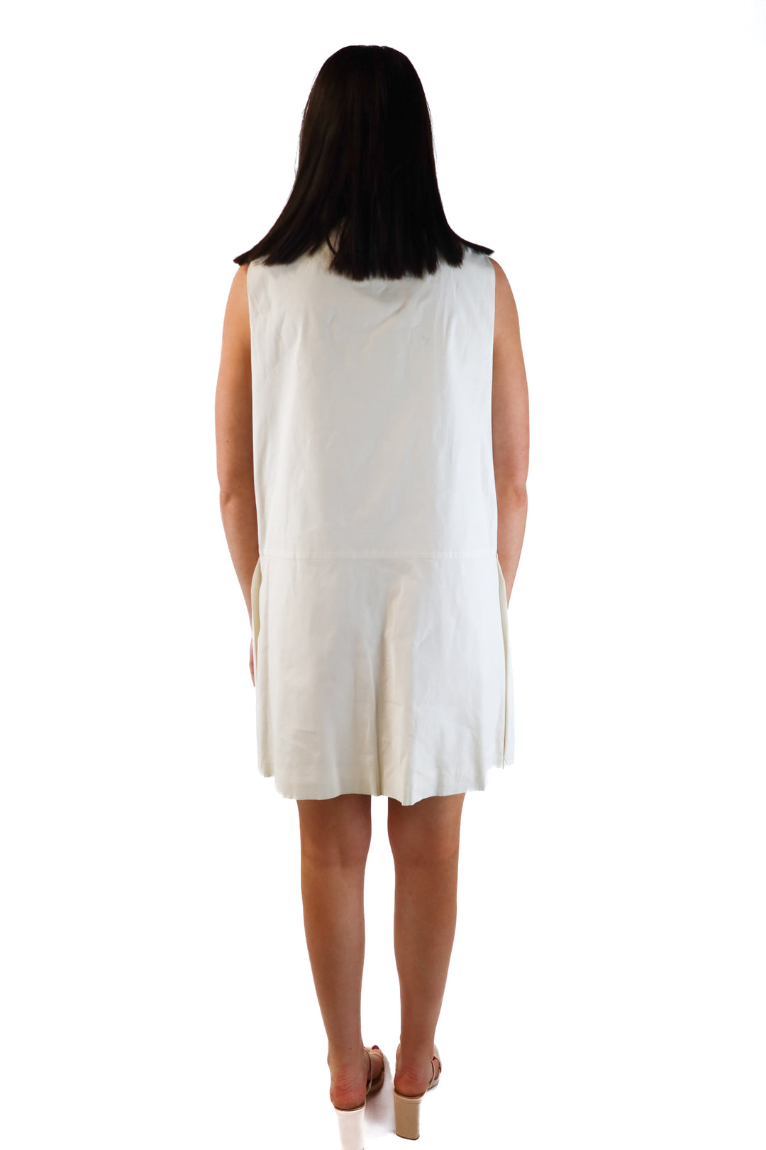 Marc Jacobs Cream Pleated Mini Dress NWOT (M; retail $795)
