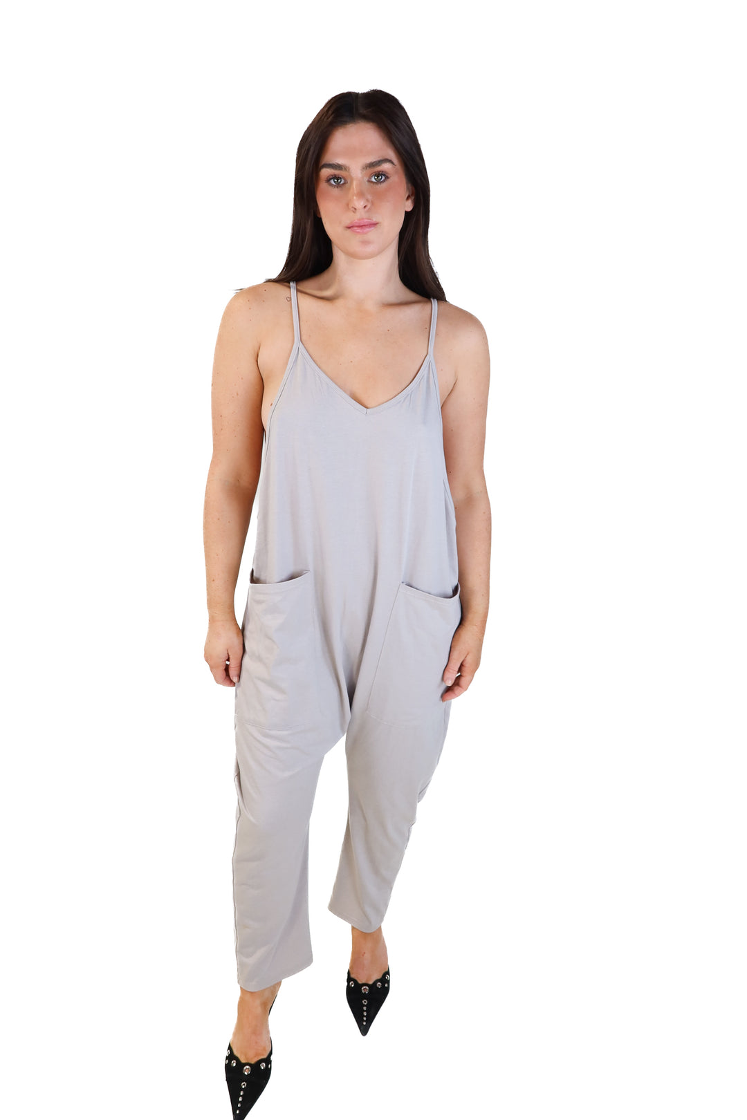 *gray lounge jumpsuit (s)