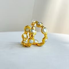 Paradise Pearl Hoops