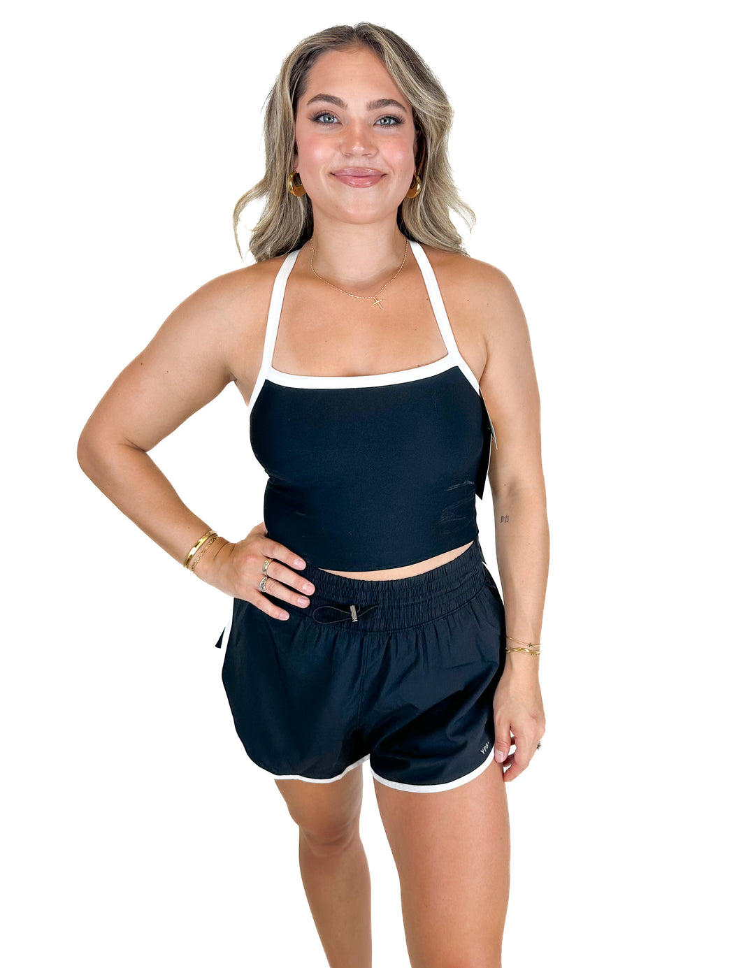 YPB x Tia Booth Black and White Workout Set NWT (M)