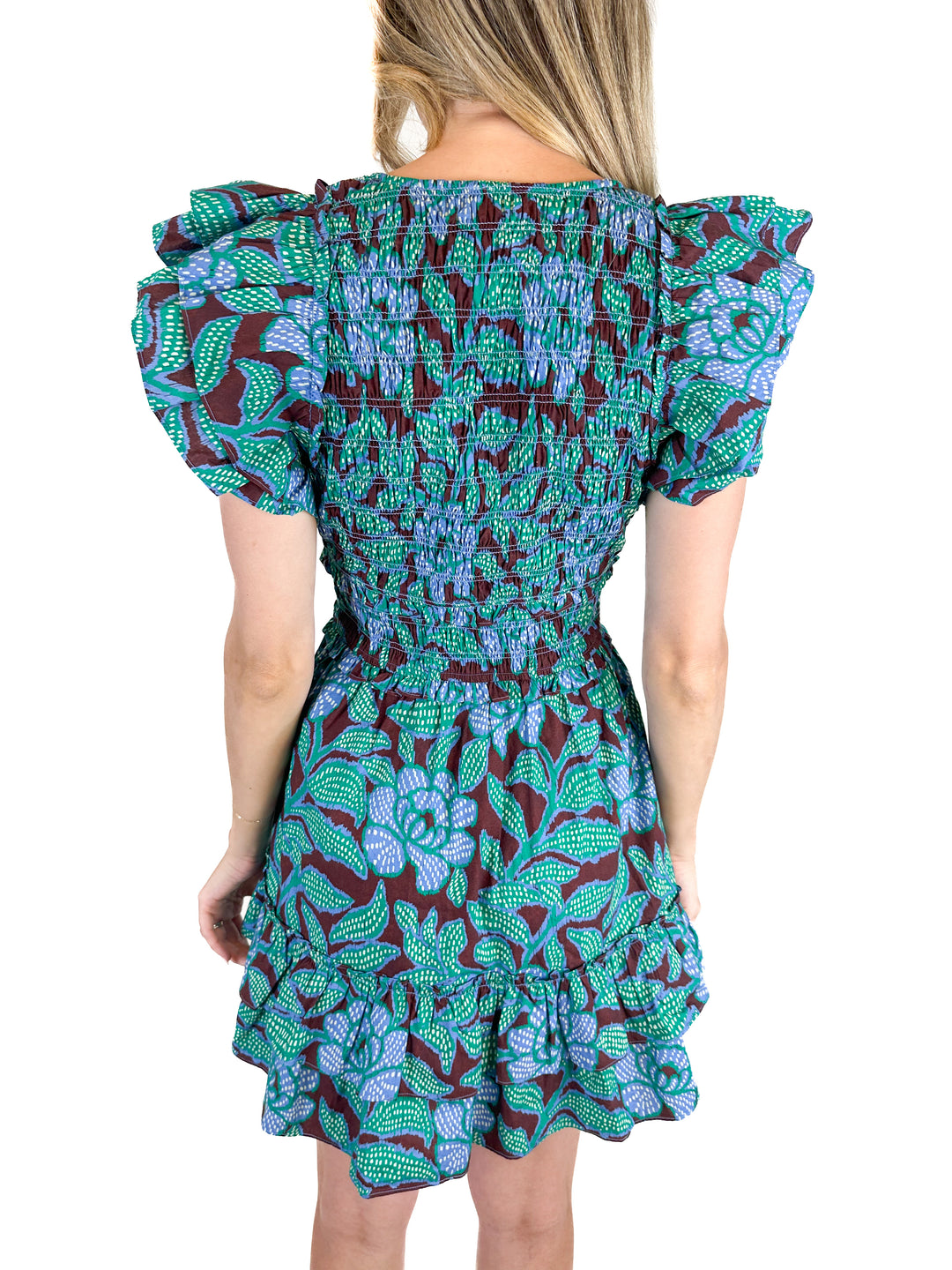 Taylor Printed Mini Dress (S)