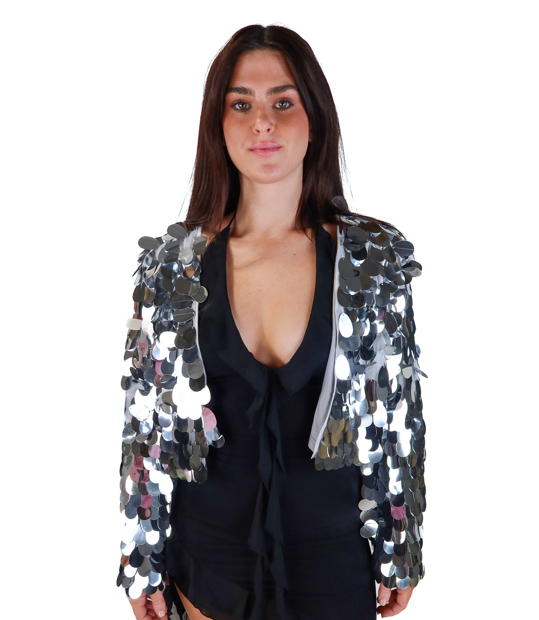 SOLD: 12th tribe silver drop jacket NWT (s; retail $82)