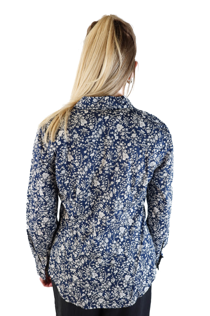 J.crew blue floral button up NWT (6; retails for $98)