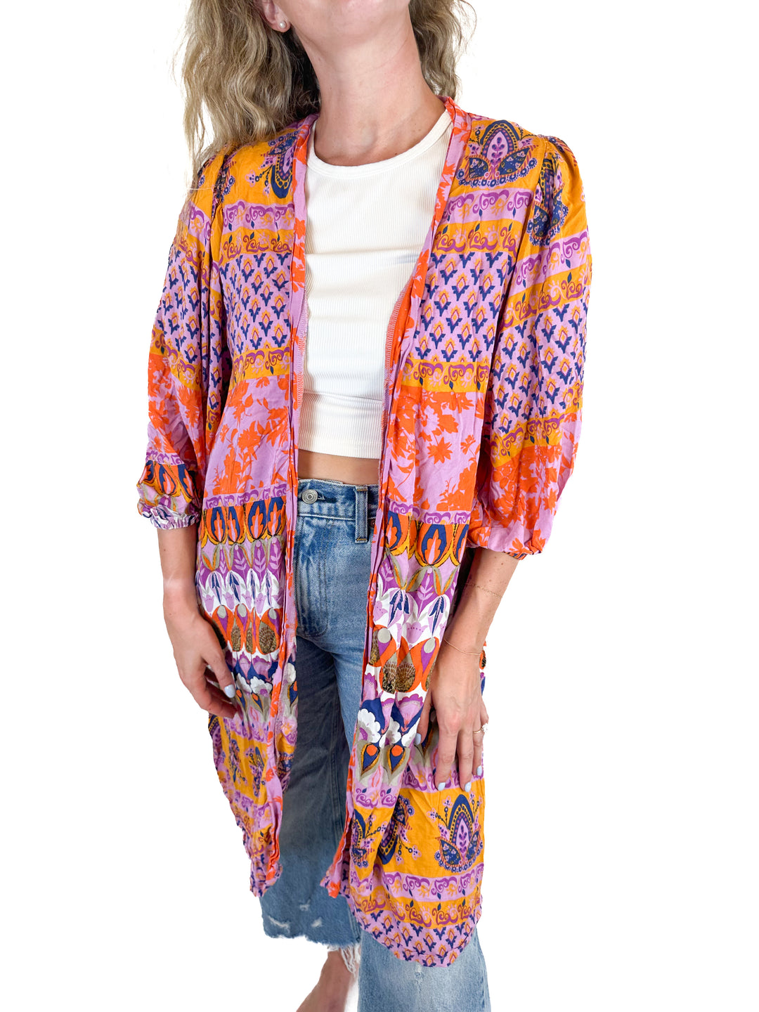 Brooke Webb Pink Printed Caftan (O/S)