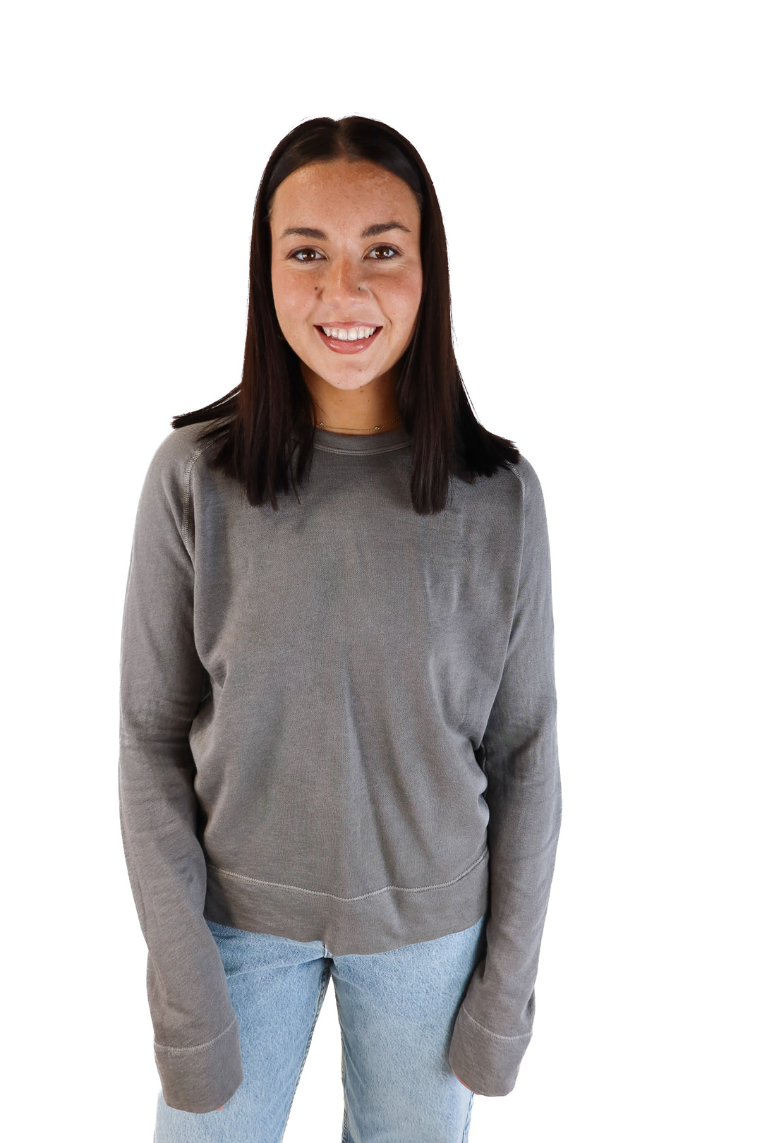 James Perse grey pullover (0; retail $195)