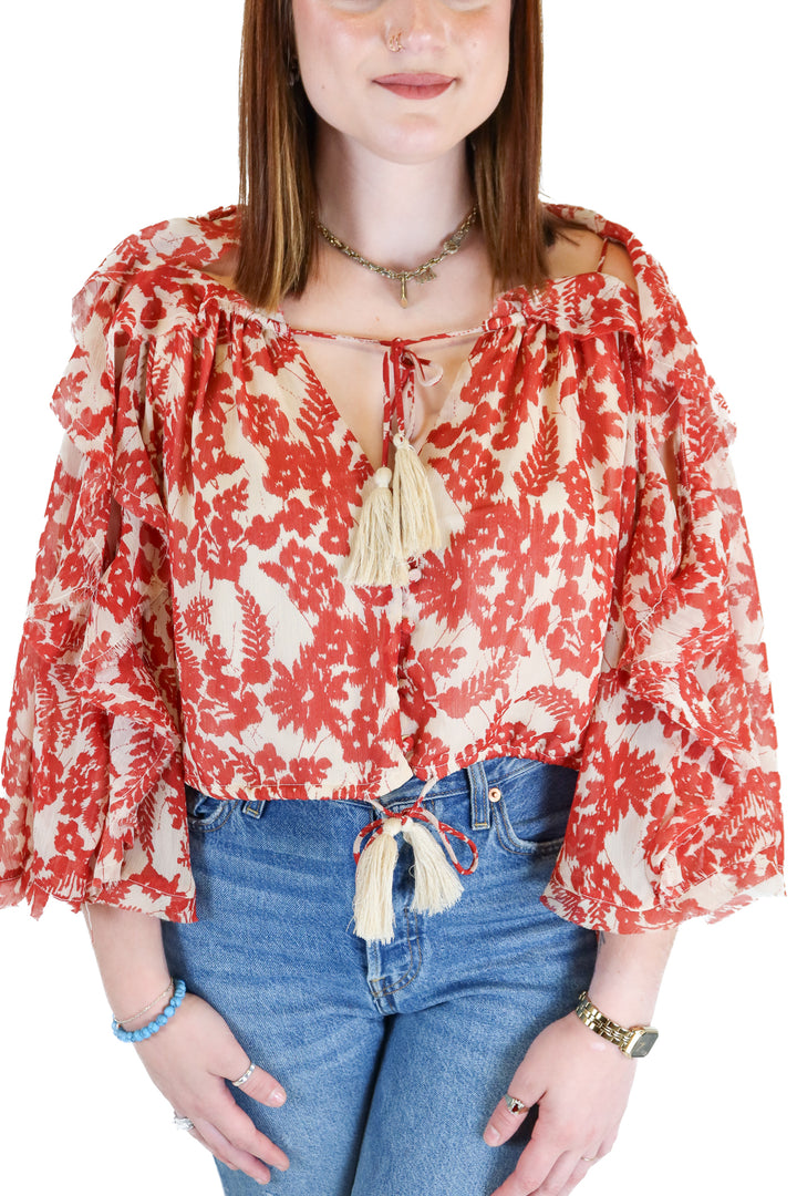 Vici Floral Crop Top (S)