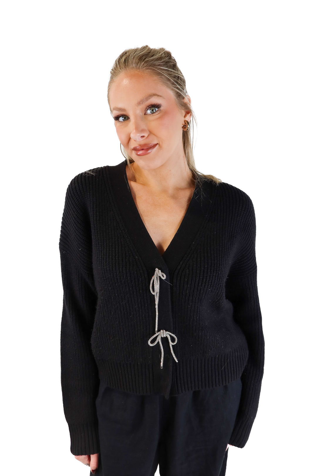 French Connection Black Cardigan (XS)