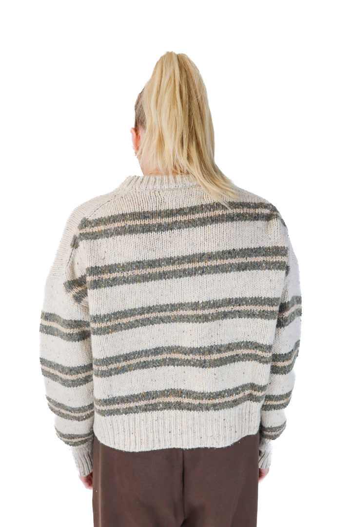spiritual gangster striped sweater (xs)