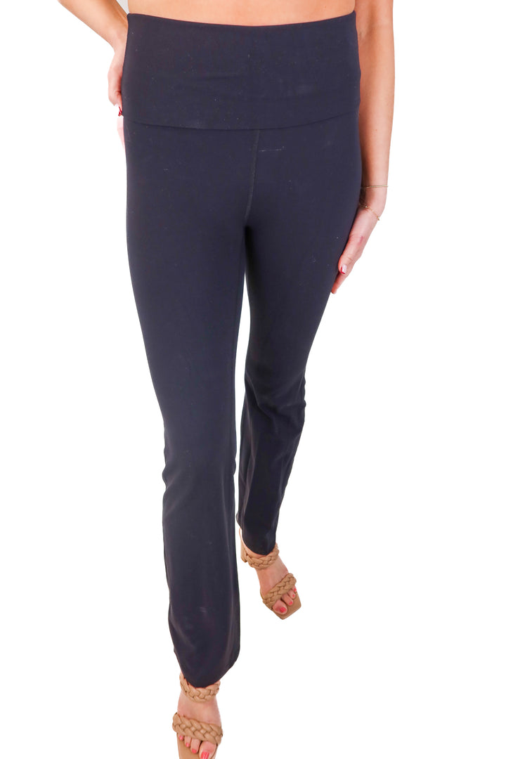 free people moevement black flare leggings (s; retail $108)