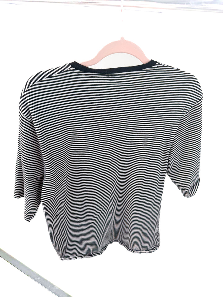 anine bing black striped tshirt (s; retail $110)