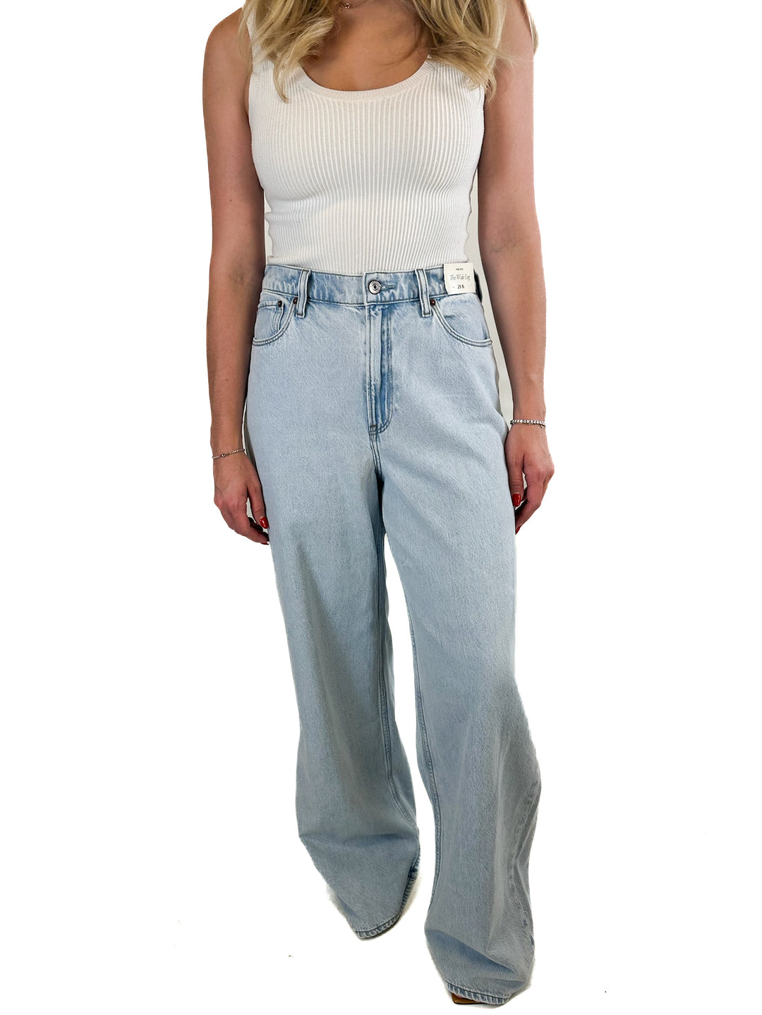 Abercrombie High Rise Wide Leg Jean NWT (29/8L; retail $90)
