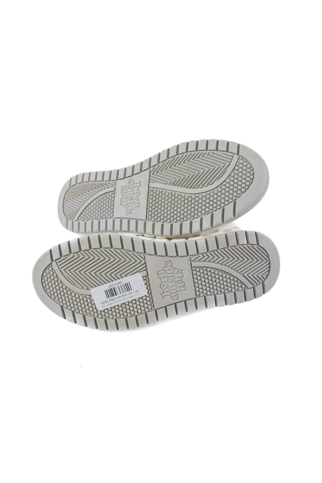 born outside white sneakers NWOT (39; retail $330)