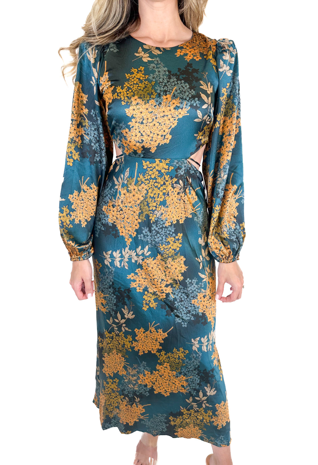 ASTR Floral Maxi Dress (XS)