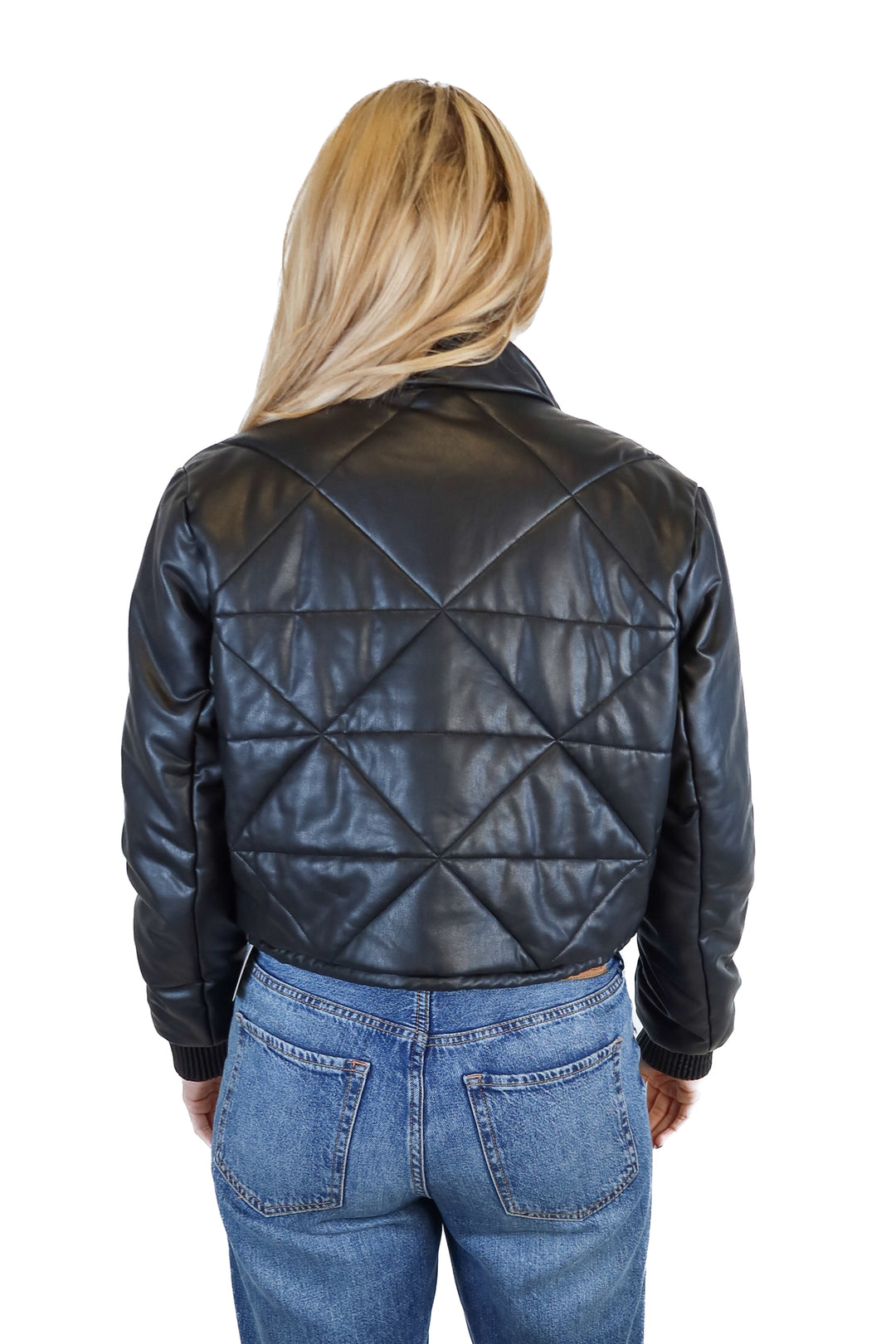 Blank NYC Black Vegan Leather Jacket (S)