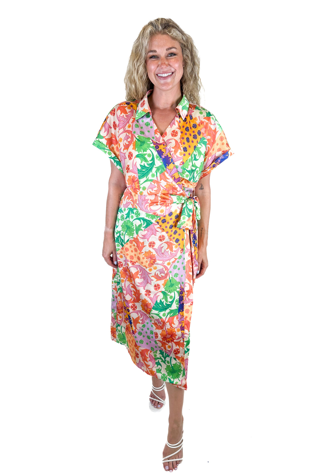 Dress Forum Floral Wrap Dress (L)