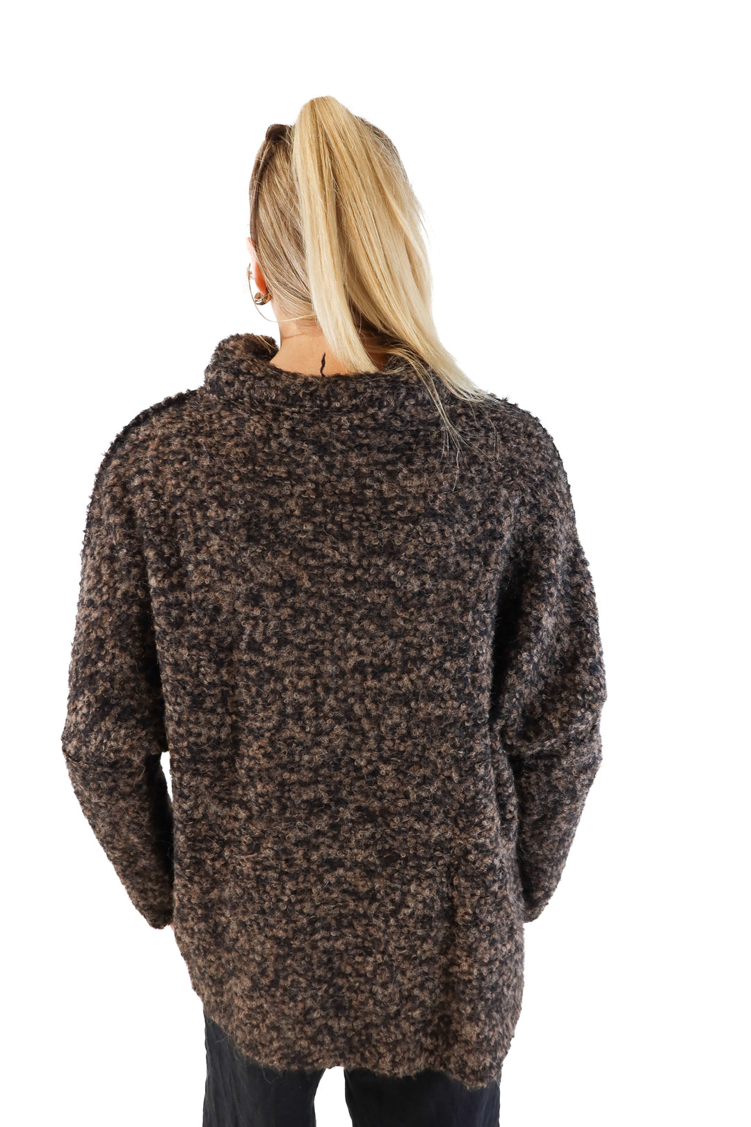 Free People Brown/Black Sweater (M; retail $128)