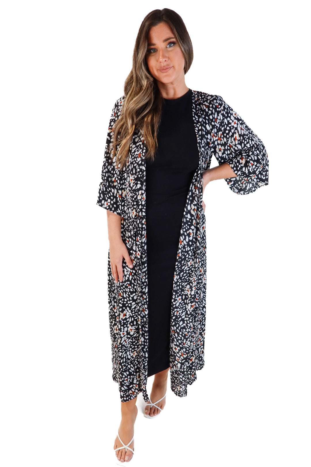 Buddy love black floral wrap (s/m)