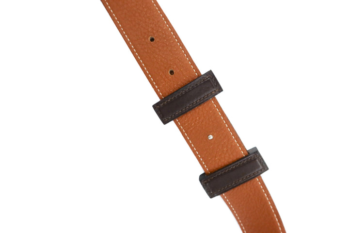 Hermes Tonight Color Belt Buckle and Reversible Leather Strap (95cm/ 37"; retail $1,320)