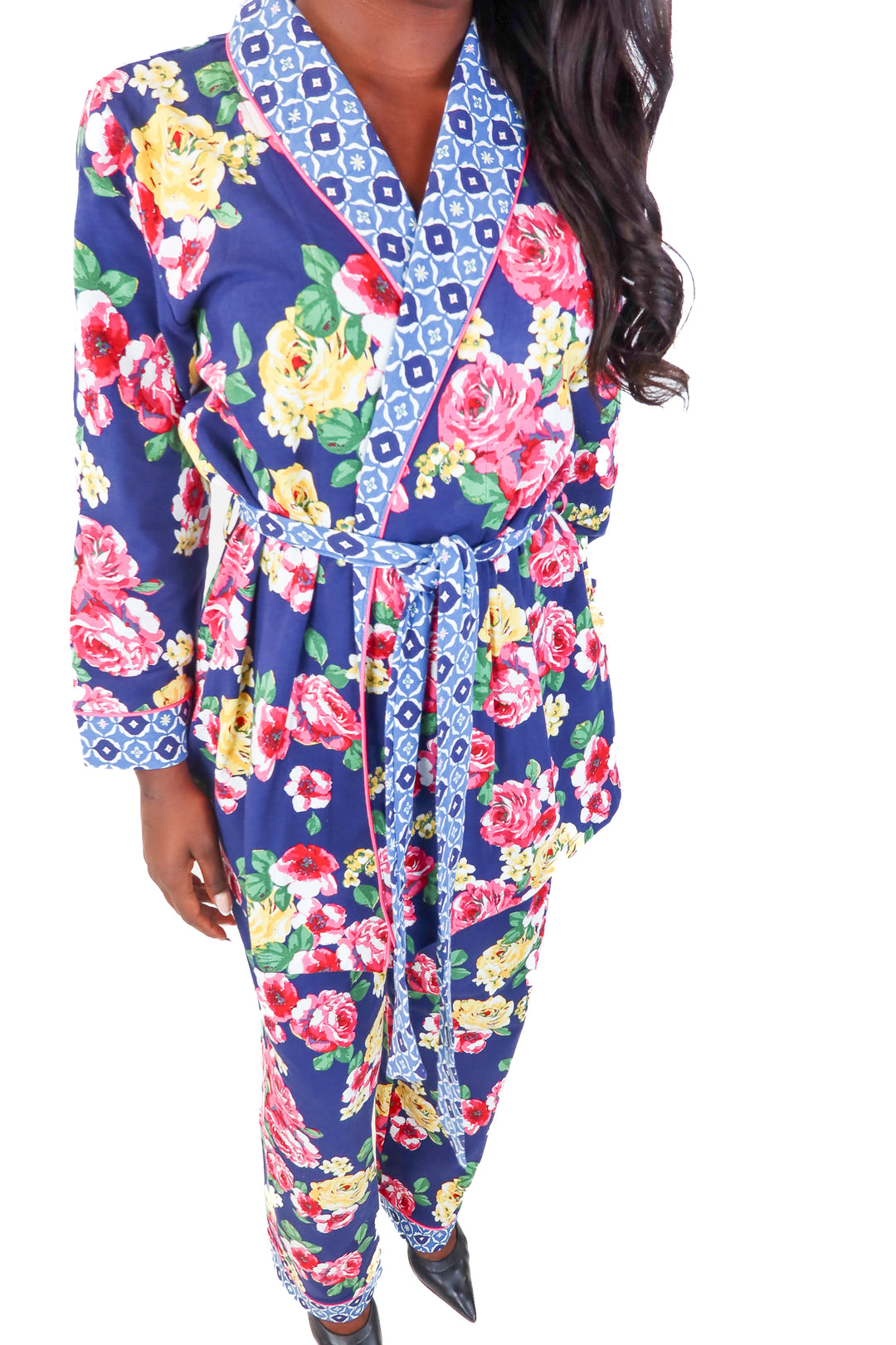 Bed Head Navy Floral Pajama Set (S)