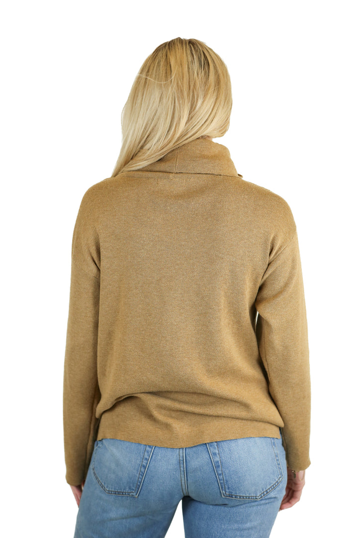H&M Camel Cowl Neck Sweater (XS)