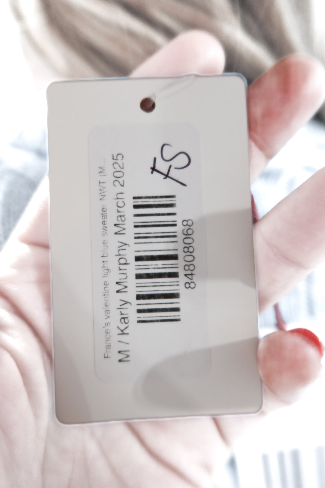 SOLD: Frances valentine light blue sweater NWT (M; retails for $278)