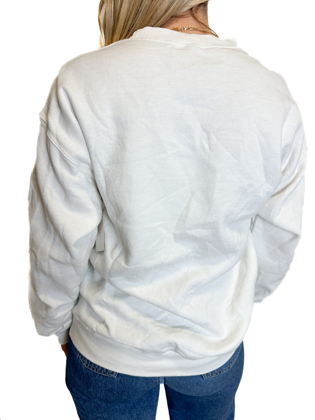 Petal & Pup White Logo Sweatshirt (M)